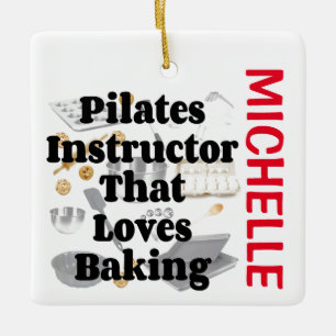 Pilates Instructor Lieben backen CUSTOM Keramikornament