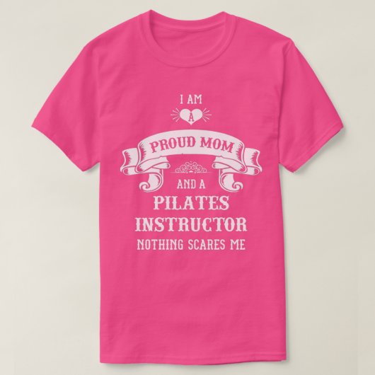 Pilates Instructor Mama Mütter Day T-Shirt (Design vorne)