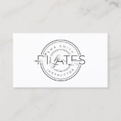 Pilates Instructor Pilates Briefe Visitenkarte (Vorderseite)