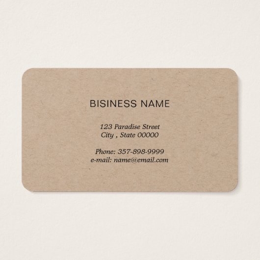 Pilates Instructor Pilates Business Card (Rückseite)
