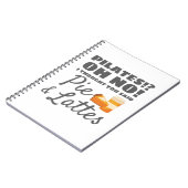 Pilates Instructor Pilates dachte, Kuchen Lattes Notizblock (Linke Seite)