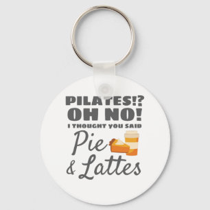 Pilates Instructor Pilates dachte, sagte Kuchen La Schlüsselanhänger