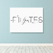 Pilates Instructor Pilates Letters Leinwanddruck (Insitu (Holzboden))