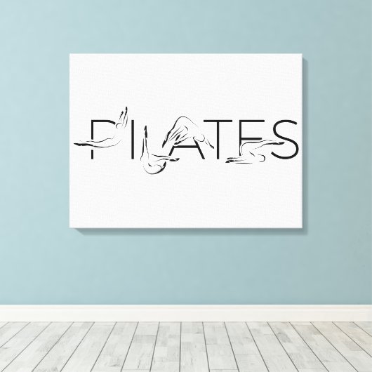 Pilates Instructor Pilates Letters Leinwanddruck (Insitu (Holzboden))