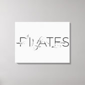 Pilates Instructor Pilates Letters Leinwanddruck (Vorderseite)