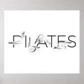Pilates Instructor Pilates Letters Poster (Vorne)