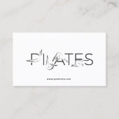 Pilates Instructor Pilates Letters Visitenkarte (Vorderseite)
