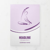 Pilates Instructor Pilates Pose Abstrakt Pilates P Dreifach Gefaltete Karte (Cover)