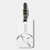 Pilates Instructor Pilates Pose Gepäckanhänger (Vorderseite vertikal)