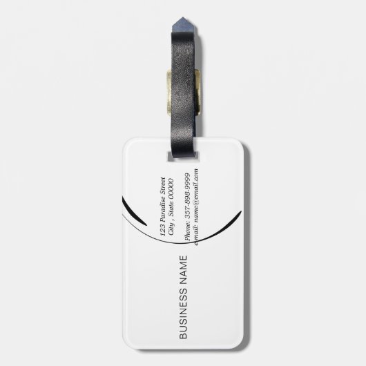 Pilates Instructor Pilates Pose Gepäckanhänger (Rückseite vertikal)