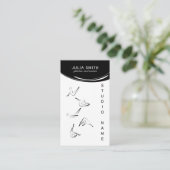 Pilates Instructor Pilates Posen Abstrakt Pilates Visitenkarte (Stehend Vorderseite)