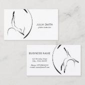 Pilates Instructor Pilates Posen Pilates Barrel Visitenkarte (Vorne/Hinten)