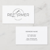 Pilates Instructor Pilates Reform Business Card Visitenkarte (Vorne/Hinten)