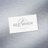 Pilates Instructor Pilates Reform Magnetische Visitenkarte (Beispiel)