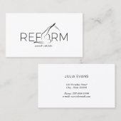 Pilates Instructor Pilates Reform Visitenkarte (Vorne/Hinten)