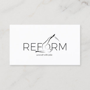 Pilates Instructor Pilates Reform Visitenkarte