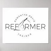 Pilates Instructor Pilates Reform Wort Poster (Vorne)