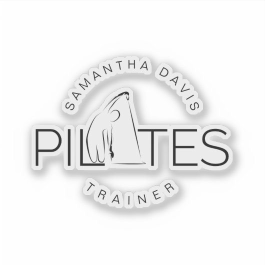 Pilates Instructor Pilates Trainer Aufkleber (Vorderseite)