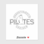Pilates Instructor Pilates Trainer Aufkleber (Blatt)