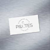 Pilates Instructor Pilates Trainer Business Card Magnetische Visitenkarte (Beispiel)
