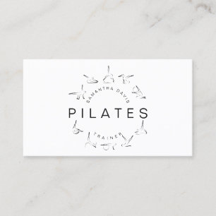 Pilates Instructor Pilates Trainer Business Card Visitenkarte