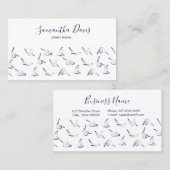 Pilates Instructor Pilates trainer Business Card Visitenkarte (Vorne/Hinten)