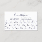 Pilates Instructor Pilates trainer Business Card Visitenkarte (Rückseite)
