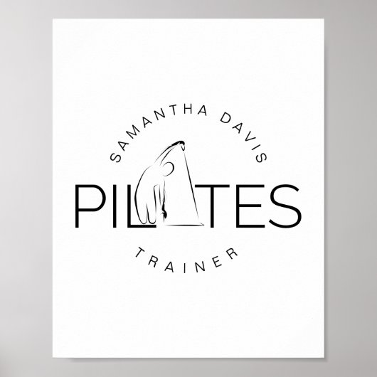 Pilates Instructor Pilates Trainer Poster (Vorne)