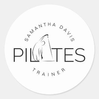 Pilates Instructor Pilates Trainer Runder Aufkleber