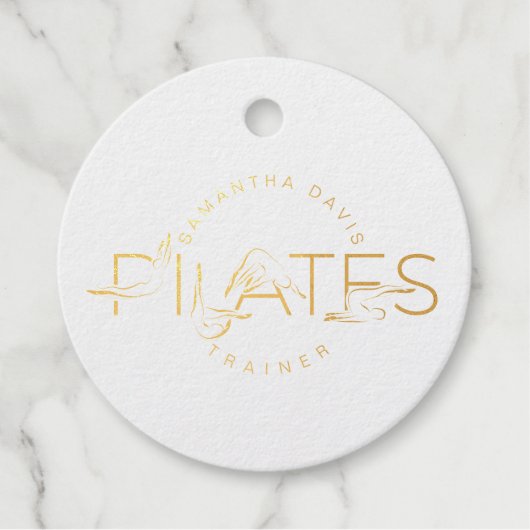 Pilates Instructor Pilates word Geschenkanhänger (Vorderseite)