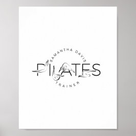 Pilates Instructor Pilates word Poster