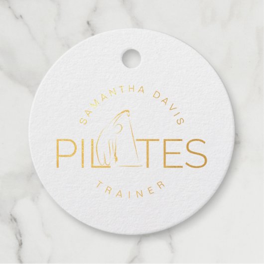 Pilates Instructor swakatee Pose Geschenkanhänger (Vorderseite)