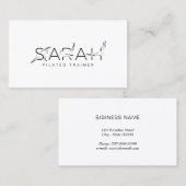 Pilates Instructor Visitenkarte (Vorne/Hinten)