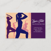 Pilates Instructor Visitenkarte (Vorderseite)