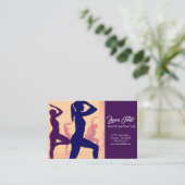 Pilates Instructor Visitenkarte (Stehend Vorderseite)