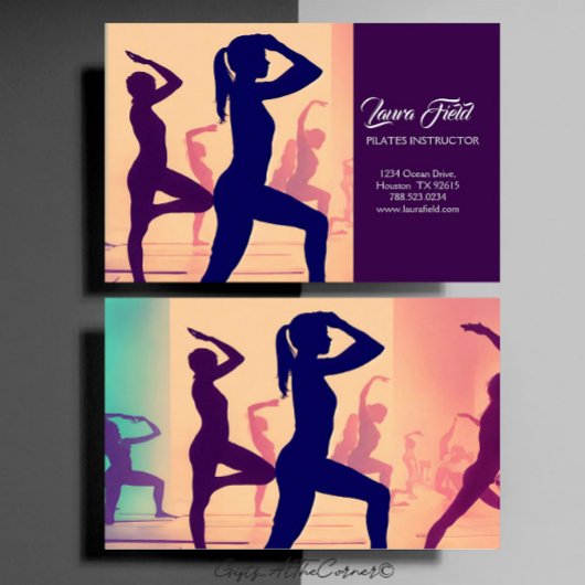 Pilates Instructor Visitenkarte