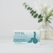Pilates Instructor Visitenkarte (Stehend Vorderseite)