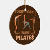 Pilates Instructor Women Sports Funny Pilates Keramik Ornament (Rechts)