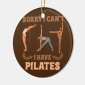 Pilates Instructor Women Sports Funny Pilates Keramik Ornament (Links)