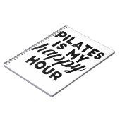 Pilates ist meine glückliche Stunde Notizblock (Linke Seite)