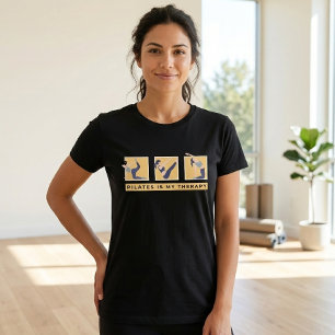 Pilates ist meine Therapie Motivations-Zitat Tshir T-Shirt
