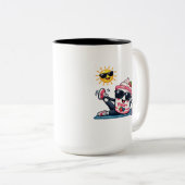Pilates Joghurt Zweifarbige Tasse (VorderseiteRechts)