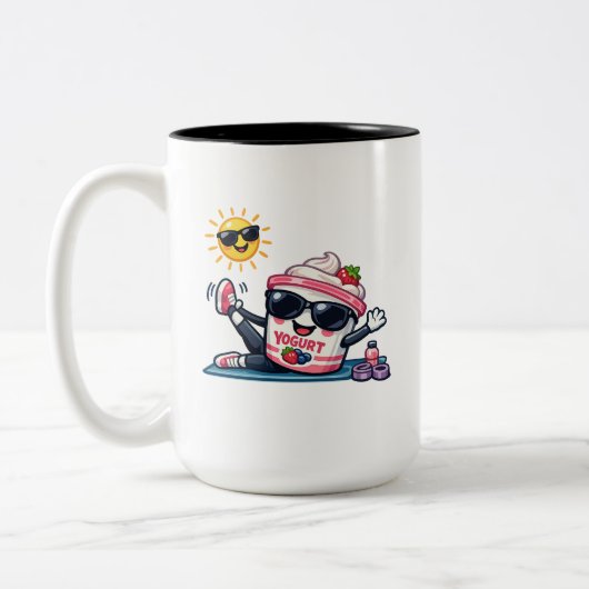 Pilates Joghurt Zweifarbige Tasse (Links)