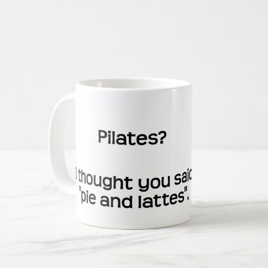 Pilates? Kaffeetasse (Vorderseite Links)