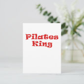 Pilates King Postkarte (Stehend Vorderseite)