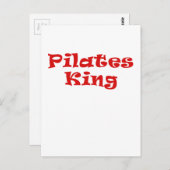 Pilates King Postkarte (Vorne/Hinten)