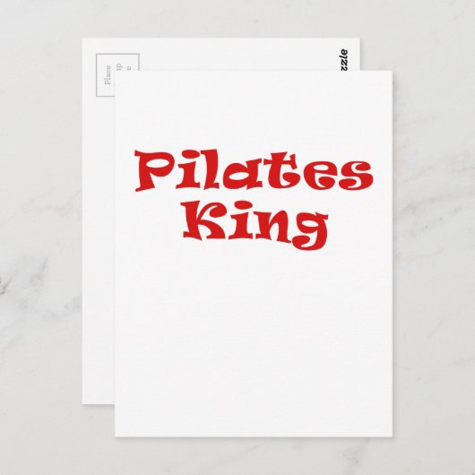 Pilates King Postkarte (Vorne/Hinten)