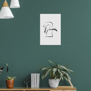 Pilates Kneeling Pose herunterdrücken - Wunda-Stuh Poster