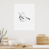 Pilates - Knieband auf dem Reformer Poster (Küche)