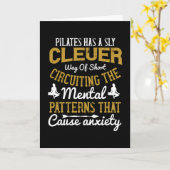 Pilates können Kurz zur Angst übergehen Karte (Gelbe Blume)